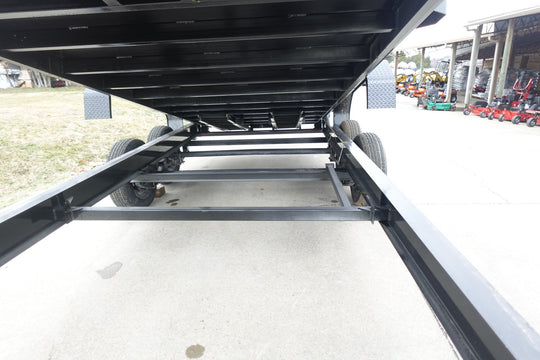7x16 Gorilla Telescopic Gooseneck IBeam Dump Trailer 2ft Sides (2) 7K Axles - SLE Equipment - 18