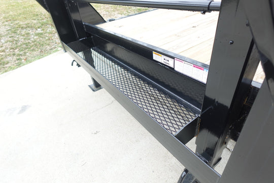 7x14 Gooseneck Equipment Trailer (2) 7K Axles with Stand - Up Ramps 14k Gvwr - SLE Equipment - 11