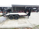 7x14 Gooseneck Equipment Trailer (2) 7K Axles with Stand - Up Ramps 14k Gvwr - SLE Equipment - 7