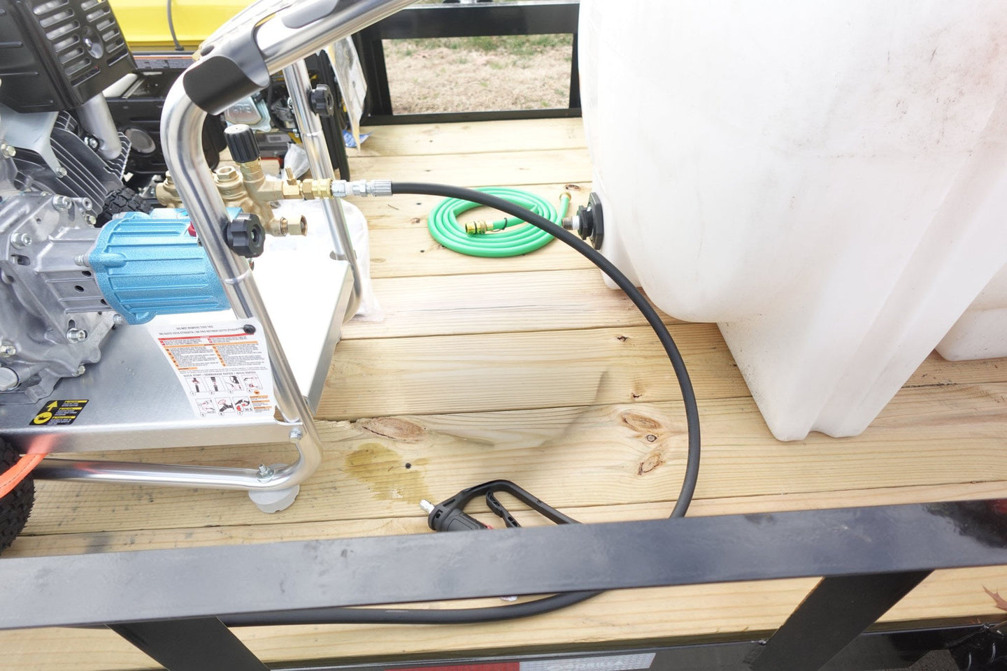 Simpson Pressure Washer 4200 PSI Tank Hose Utility Trailer Package - SLE Equipment - 6.