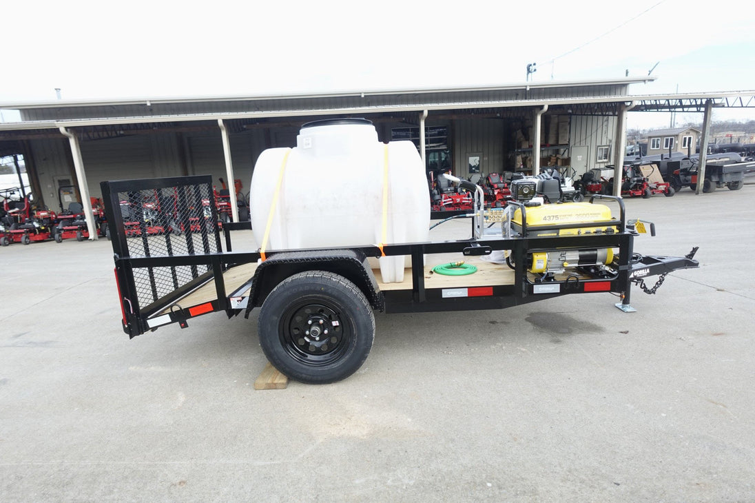 Simpson Pressure Washer 4200 PSI Tank Hose Utility Trailer Package - SLE Equipment - 11.