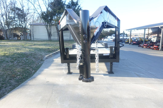 7x22 Gooseneck Equipment Trailer (2) 7K Axles Standup Ramps 14k GVWR - SLE Equipment - 2