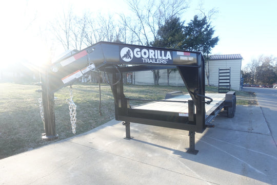 7x22 Gooseneck Equipment Trailer (2) 7K Axles Standup Ramps 14k GVWR - SLE Equipment - 3