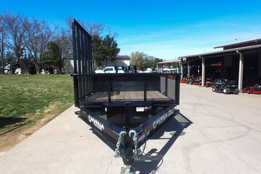 7x16 IBeam Hybrid Hydraulic Dump Trailer with 2ft Sides (2) 6K Axles - SLE Equipment - 2