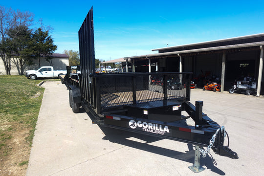 7x16 IBeam Hybrid Hydraulic Dump Trailer with 2ft Sides (2) 6K Axles - SLE Equipment - 1