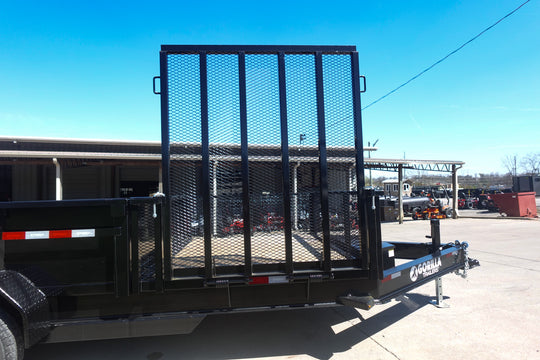 7x16 IBeam Hybrid Hydraulic Dump Trailer with 2ft Sides (2) 6K Axles - SLE Equipment - 4