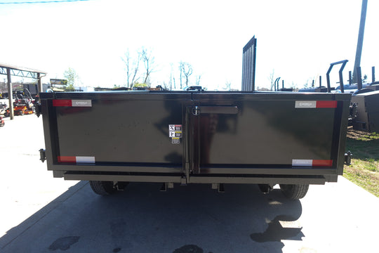 7x16 IBeam Hybrid Hydraulic Dump Trailer with 2ft Sides (2) 6K Axles - SLE Equipment - 5