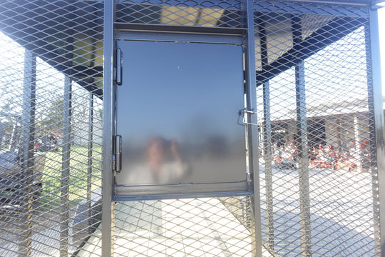 6.4x16 Straight Deck Utility Trailer 6ft Mesh Sides with Metal Roof (2) 3,500lb Axles - SLE Equipment - 10