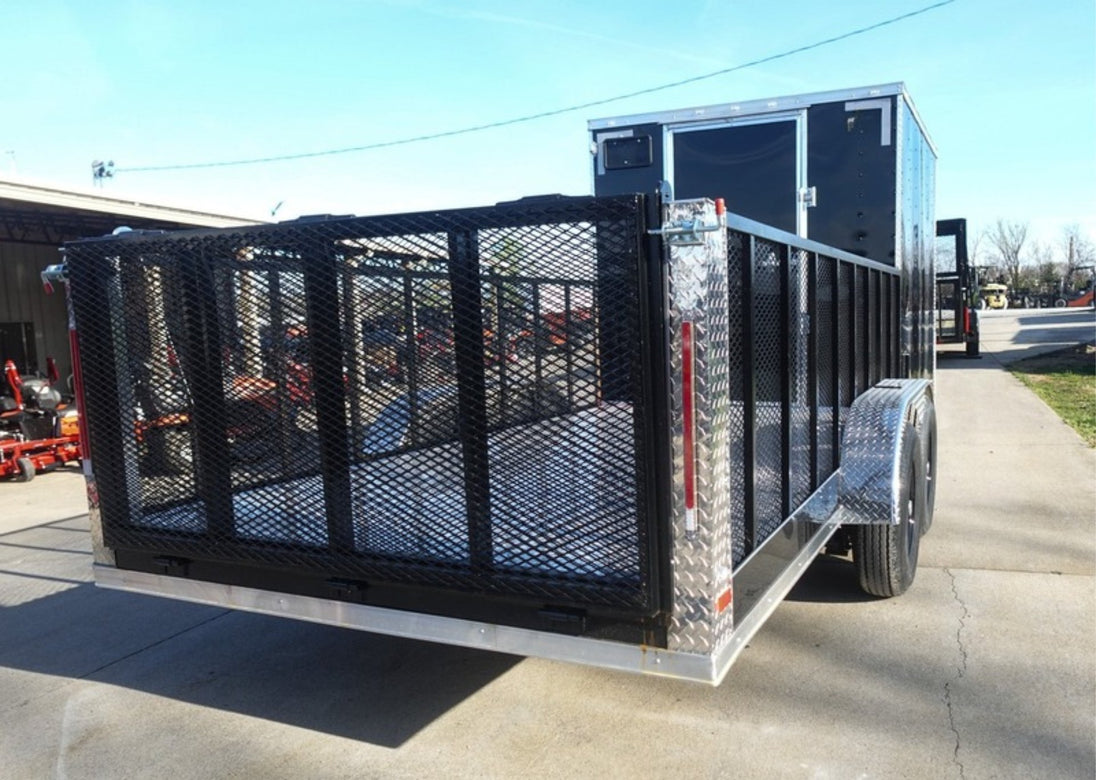 7x20 Black Hybrid Enclosed Trailer ATP Floor (2) 7K Axles - SLE Equipment - 6