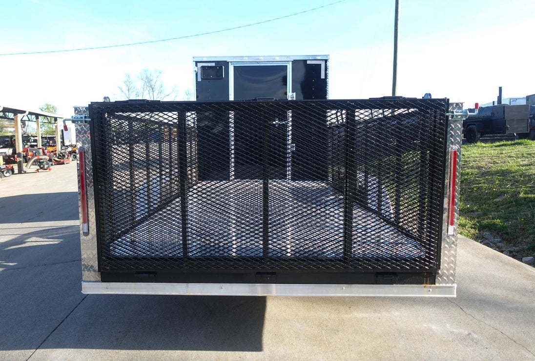 7x20 Black Hybrid Enclosed Trailer ATP Floor (2) 7K Axles - SLE Equipment - 7