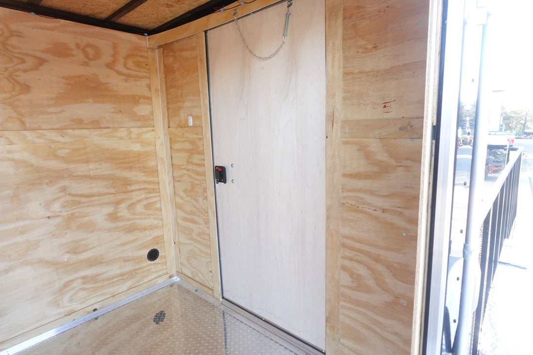 7x20 Black Hybrid Enclosed Trailer ATP Floor (2) 7K Axles - SLE Equipment - 11