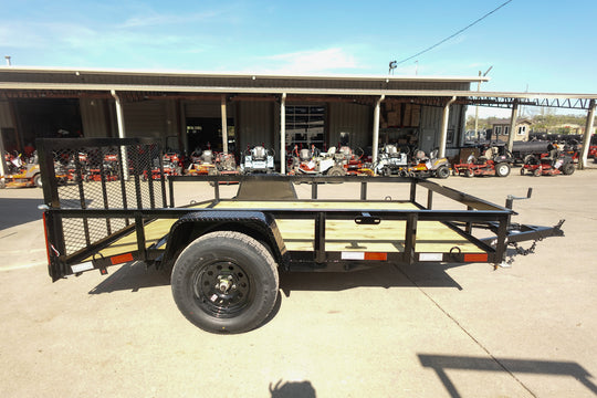 6' 4" x 10 Utility Trailer Dovetail Powder Coated With Gate 3,500lb Axle - SLE Equipment - 6