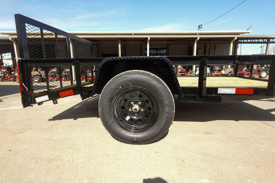 6' 4" x 10 Utility Trailer Dovetail Powder Coated With Gate 3,500lb Axle - SLE Equipment - 10