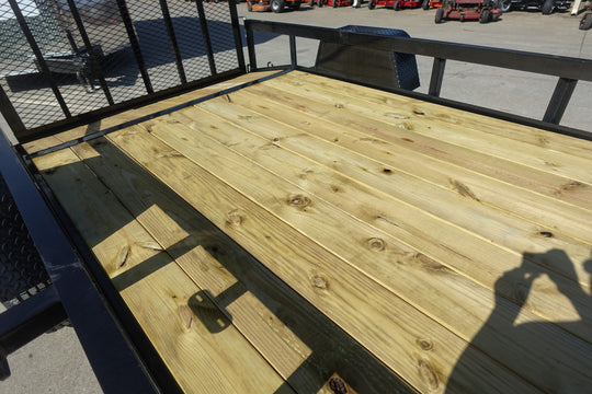 6' 4" x 10 Utility Trailer Dovetail Powder Coated With Gate 3,500lb Axle - SLE Equipment - 12