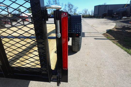 6' 4" x 10 Utility Trailer Dovetail Powder Coated With Gate 3,500lb Axle - SLE Equipment - 13