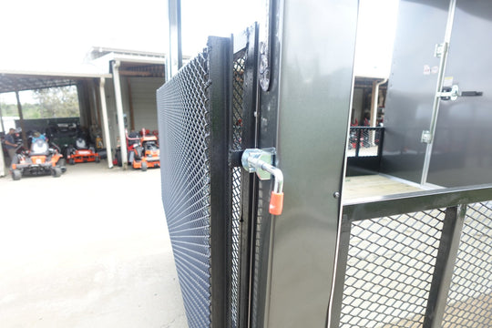 7x16 Charcoal V Nose Hybrid Enclosed Trailer (2) 5200lb Axles with Brakes - SLE Equipment - 13