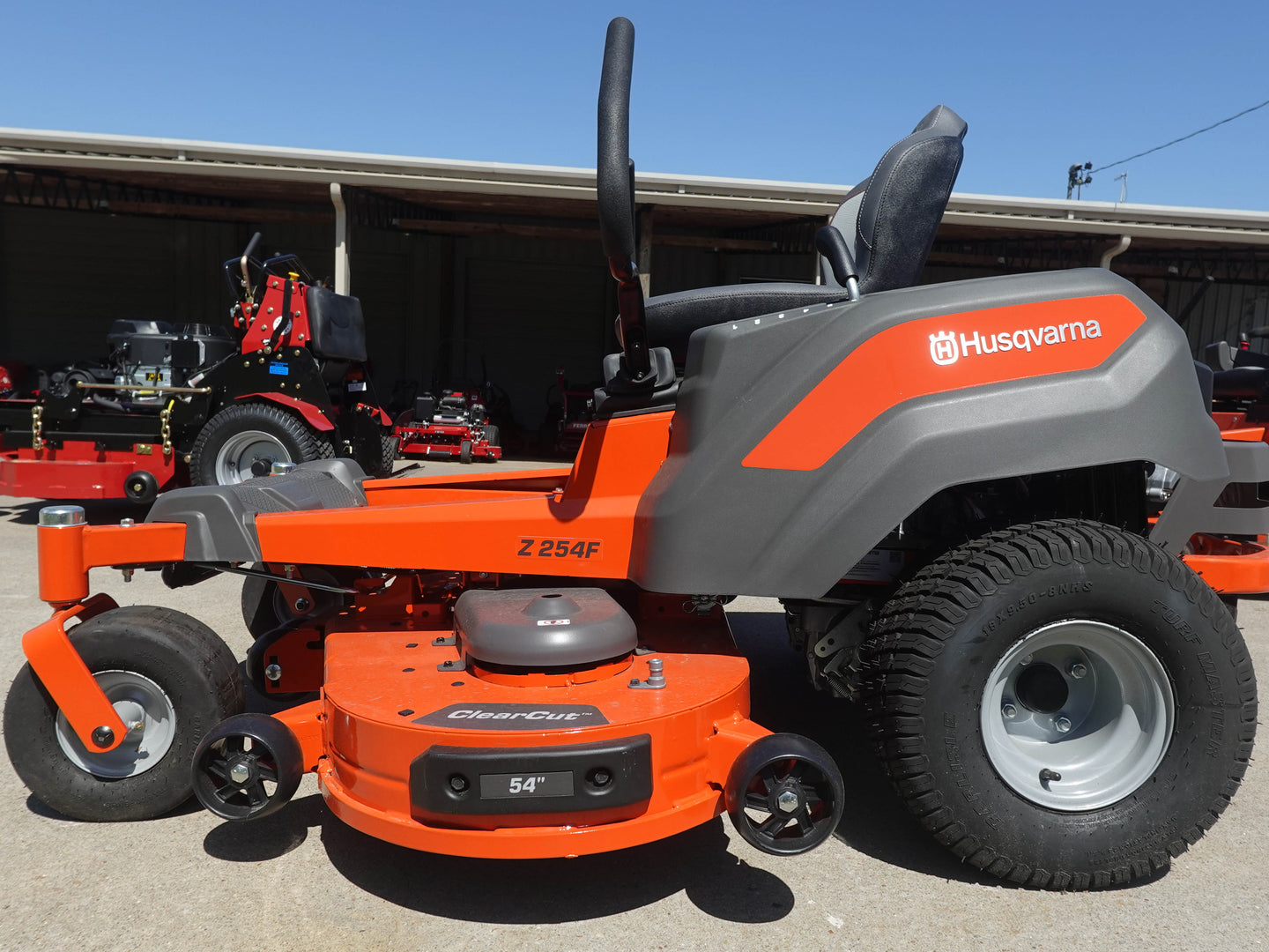 Husqvarna Z254F Zero Turn Lawn Mower 54" Deck 24hp Briggs Left Side