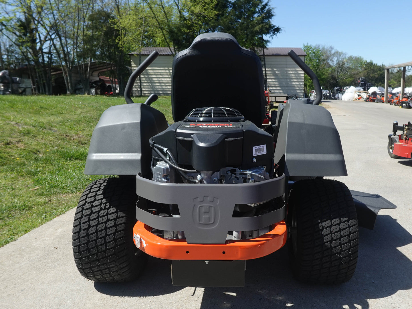 Husqvarna Z254F Zero Turn Lawn Mower 54" Deck 24hp Briggs Rear View