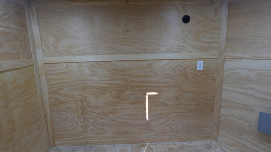 8.5x20 Charcoal Blackout Trim VNose Hybrid Enclosed Trailer Roof (2) 3500lb Axles 50 AMP Electrical Package - SLE Equipment - 19