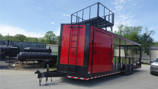 8.5' X 30' Hybrid Enclosed Drone Trailer and Equipment Hauler - SLE Equipment - 1