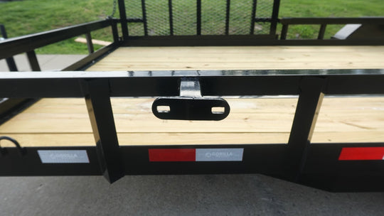 7x20 Straight Deck Utility Trailer with Side Gate (2) 5,200lb Axles - SLE Equipment - 16