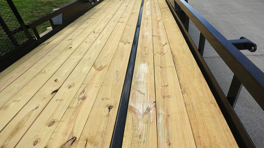 7x20 Straight Deck Utility Trailer with Side Gate (2) 5,200lb Axles - SLE Equipment - 14