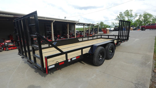 7x20 Straight Deck Utility Trailer with Side Gate (2) 5,200lb Axles - SLE Equipment - 6