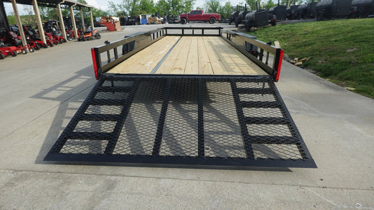 7x20 Straight Deck Utility Trailer with Side Gate (2) 5,200lb Axles - SLE Equipment - 13