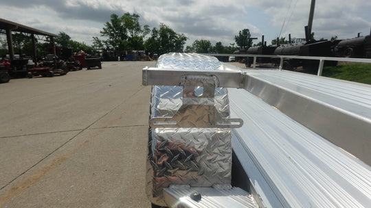 6.4' x 16' All Aluminum Utility Trailer Dual Axle Straight Deck 7K GVWR - SLE Equipment - 11