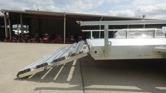 6.4' x 16' All Aluminum Utility Trailer Dual Axle Straight Deck 7K GVWR - SLE Equipment - 13