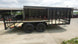 7x16 Dovetail Utility Trailer with Side Gate (2) 3500lb Axle 7k GVWR - SLE Equipment - 7