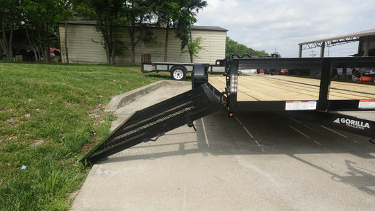 7x16 Dovetail Utility Trailer with Side Gate (2) 3500lb Axle 7k GVWR - SLE Equipment - 9