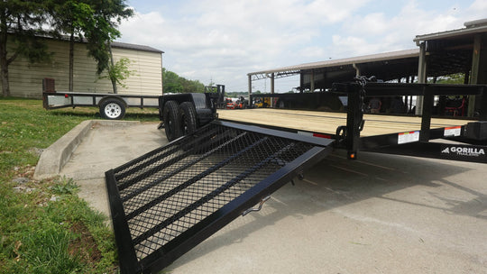 7x16 Dovetail Utility Trailer with Side Gate (2) 3500lb Axle 7k GVWR - SLE Equipment - 10
