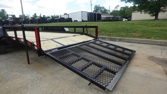 7x20 Heavy Duty Dovetail Utility Trailer Side Baskets (2) 5,200lb Axles Brakes - SLE Equipment - 16