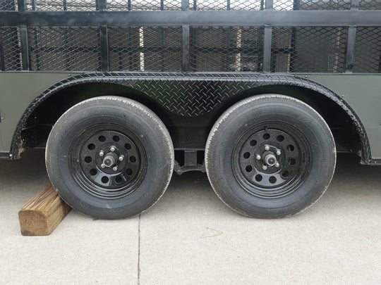 8.5x20 Charcoal Blackout Trim VNose Hybrid Enclosed Trailer Roof (2) 3500lb Axles 50 AMP Electrical Package - SLE Equipment - 7