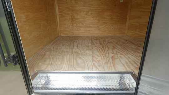 8.5x20 Charcoal Blackout Trim VNose Hybrid Enclosed Trailer Roof (2) 3500lb Axles 50 AMP Electrical Package - SLE Equipment - 18