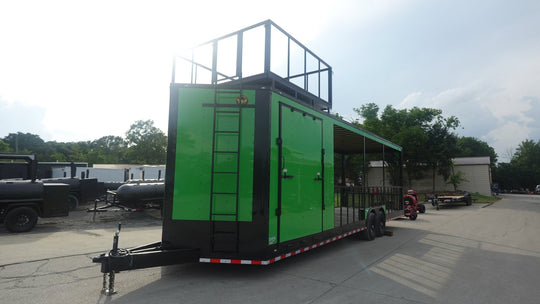 Enclosed Trailer 8.5' X 30' Lime Green Hybrid Drone and Equipment Hauler - SLE Equipment - 2