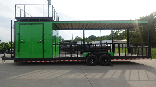 Enclosed Trailer 8.5' X 30' Lime Green Hybrid Drone and Equipment Hauler - SLE Equipment - 1