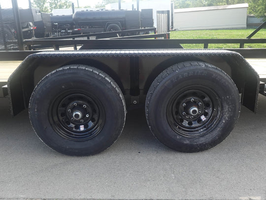 7x20 Heavy Duty Straight Deck Utility Trailer (2) 5,200lb Axles With (2) Side Gates 10K GVWR - SLE Equipment - 11