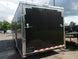 8.5X24 Black Enclosed Trailer (2) 5,200lb Axles Escape Door Left Rear