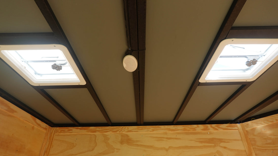 8.5x24 Black W/Black Out Hybrid Enclosed Trailer V-Nose (2) 7,000lb With Rails Enclosed Vents