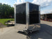 8.5X24 Black Enclosed Trailer (2) 5,200lb Axles Escape Door Front 