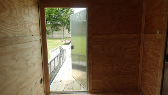 7x16 Tandem White V - Nose Hybrid Enclosed Trailer - SLE Equipment - 18