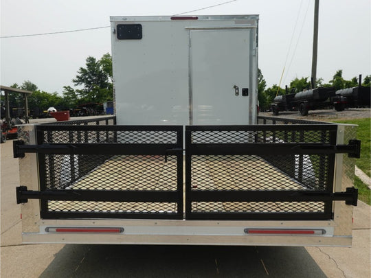 7x16 Tandem White V - Nose Hybrid Enclosed Trailer - SLE Equipment - 10