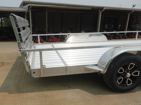 7' x 18' All Aluminum Utility Trailer Dual Axle Straight Deck - SLE Equipment - 6