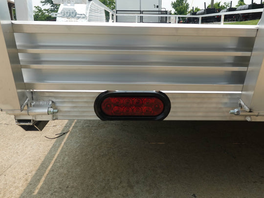 7' x 18' All Aluminum Utility Trailer Dual Axle Straight Deck - SLE Equipment - 9