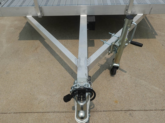 7' x 18' All Aluminum Utility Trailer Dual Axle Straight Deck - SLE Equipment - 13