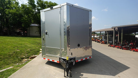 8.5' x 32' Silver Enclosed Trailer (3) 7,000LB Axles - SLE Equipment - 2