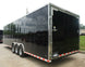 8.5x32 Black Enclosed Car Hauler Trailer With Ramp and side door (3) 7K Axles 21k GVWR - SLE Equipment - 13