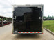8.5x32 Black Enclosed Car Hauler Trailer With Ramp and side door (3) 7K Axles 21k GVWR - SLE Equipment - 9